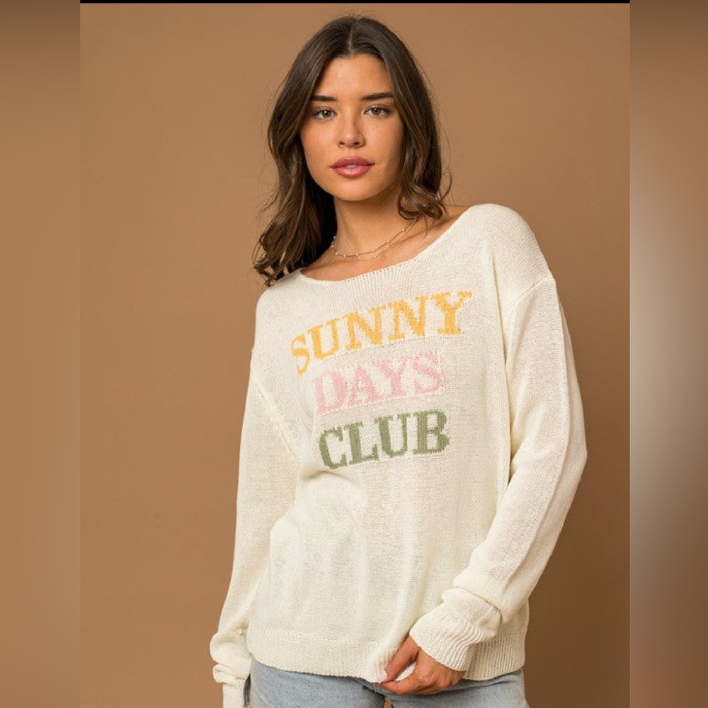 Sunny Days Club Sweater